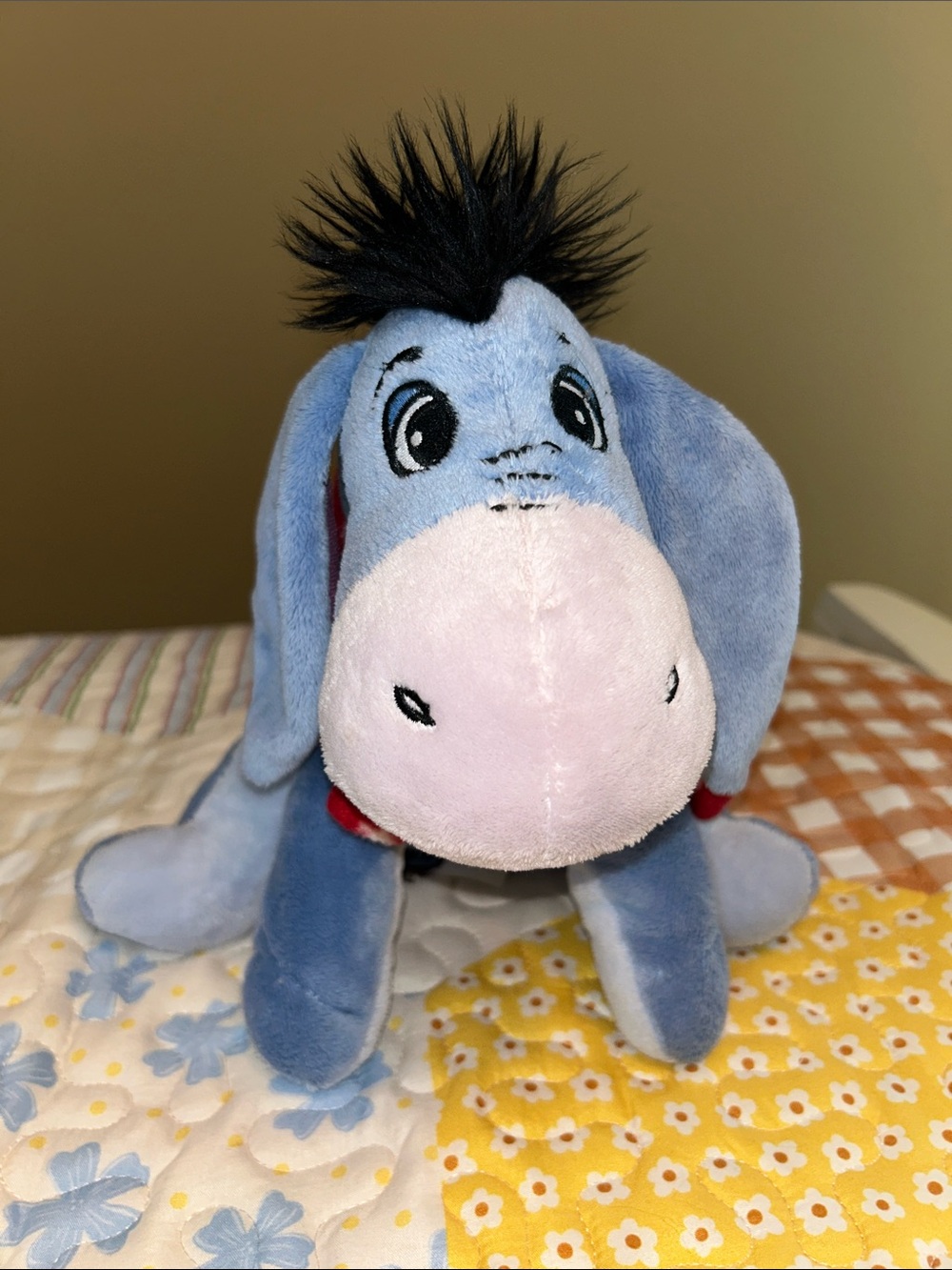 Eeyore Christmas Plush with red scarf